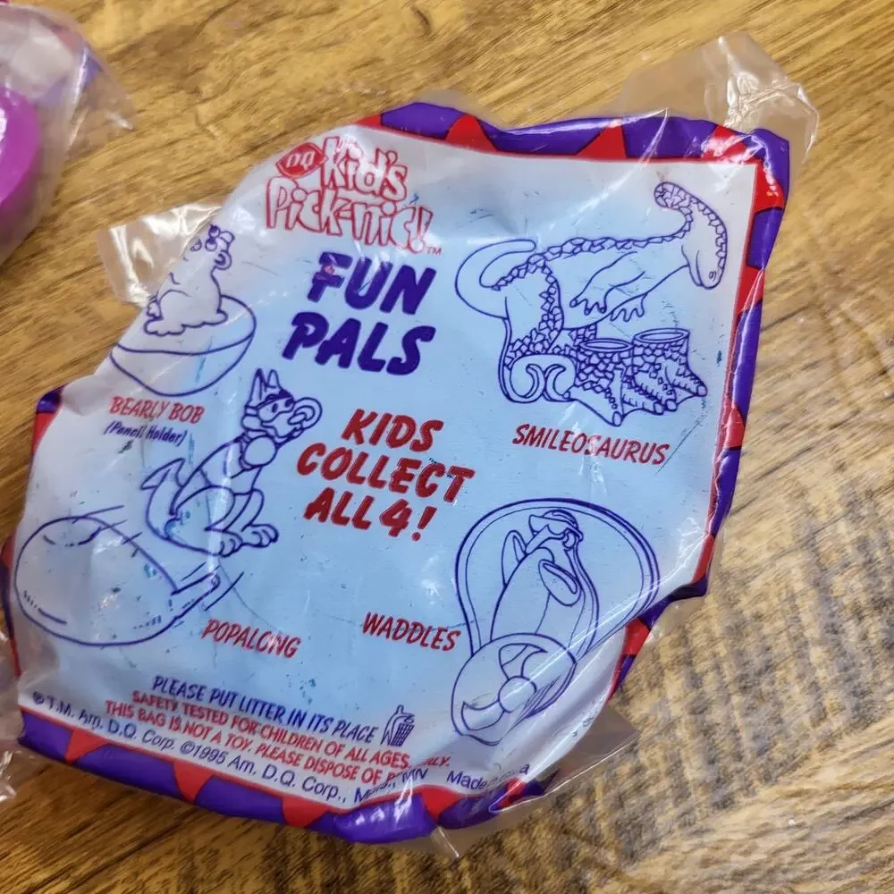 DQ Dairy Queen Fun Pals 3 Set Bearly Bob Popalong Waddles NEW